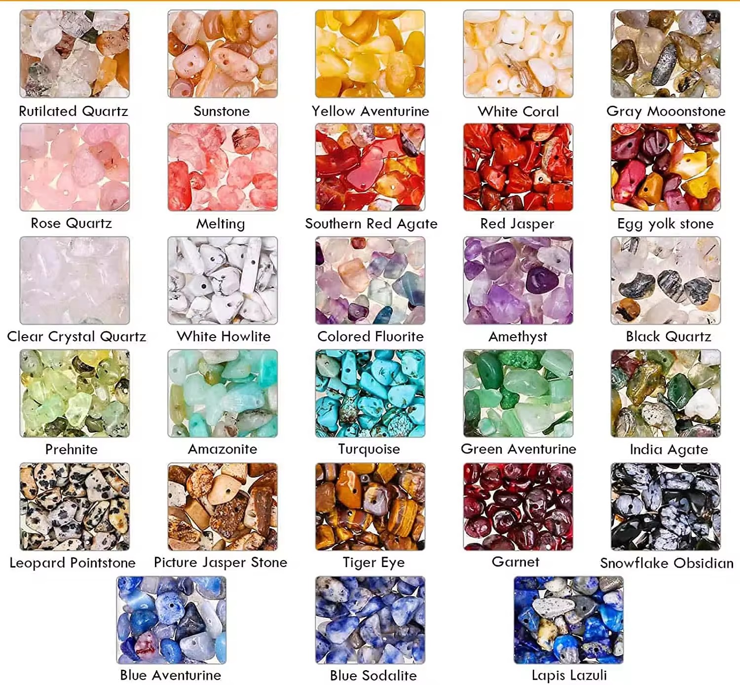 Irregular Gemstone 28 Grid Assorted DIY Jewelry Making Kit with Natural Crystal Chip Stones Loose Beads Jewelry Accessory Supply