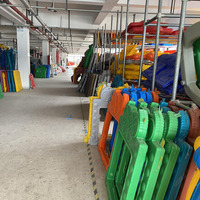 Toboggan de qualité pour aire de jeux extérieure, équipement de parc d'attractions, toboggan et balançoire en plastique pour enfants