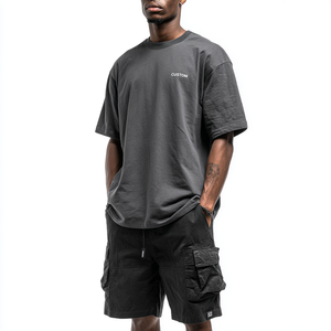 Camisetas de Algodón Grueso de Alta Calidad, Personalizadas con Marca, Impresas y Bordadas para Hombre - Product Image 1