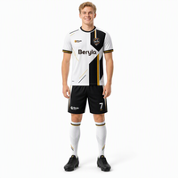 Conjunto de Uniforme de Fútbol Personalizado de Estilo Geométrico Moderno Bauhaus para Hombre, Transpirable, de Malla, de Secado Rápido, Ropa Deportiva para Equipo, Venta al Por Mayor OEM
