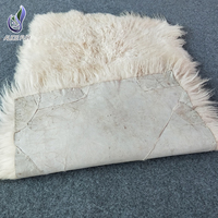 Suministro directo de fábrica 120 60cm x 60cm de piel de cordero Mongol de piel de cabra alfombra de piel de oveja