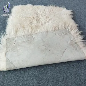 Factory Direct Supply 120x60cm Mongolian Lamb Fur Plate Goat Fur Rug Sheepskin