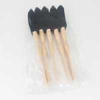 Brosse en mousse multi-usages OEM personnalisée pour nettoyage de grille d'aération de voiture, pinceau à pigments artistiques, tampon, export, vente en gros, marque HLLFOAM, longue portée