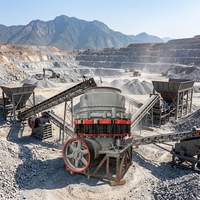 Concasseur à cône à ressort en granit pour l'extraction d'agrégats, équipement de concassage de pierres pour carrières, fourniture d'usine