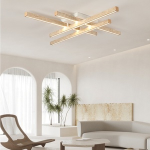 Lámpara de techo de travertino amarillo minimalista moderna para sala de estar, Hotel, casa de familia, lámpara de techo, accesorios de iluminación interior - Product Image 3
