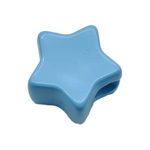 Étoiles en acrylique avec perles épaisses et grandes trous colorés macaron, idéales pour porte-clés, bracelets, cordons et pendentifs - Product Image 6