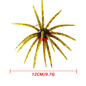 Alpha 120mm/9.7g <span class=keywords><strong>Esca</strong></span> Artificiale Morbida Galleggiante in TPE a Forma di Riccio Marino Bionico <span class=keywords><strong>per</strong></span> la Pesca in Acqua Salata e Dolce di Spigola, Trota e Luccio - Product Image 2
