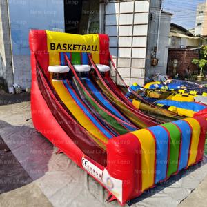 Gioco gonfiabile di pallacanestro della <span class=keywords><strong>casa</strong></span> di rimbalzo del castello rosso che rimbalza arcobaleno del castello di Yuedong - Product Image 5