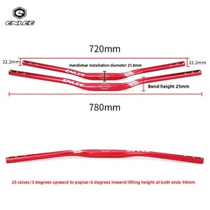 Guidon de vélo en alliage d'aluminium 720/780 mm, accessoire pour VTT, accessoires de cyclisme - Product Image 2