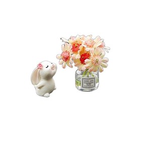 Mini Flower Rabbit Car <b>Ornament</b> Resin Cartoon Decor For Center Console <b>Easter</b> Gift - Product Image 5