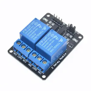 Optocoupler güç kaynağı modülü ile düşük seviye tetik DC 5V 2 kanal röle modülü