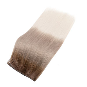 Extension di capelli umani Remy vergini europei a doppia trama, invisibili, lisci come seta, sbiancati, senza reso - Product Image 3