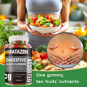 ODM Améliore la digestion Renforce la santé intestinale Nourrit la microbiote bénéfique Renforce l'immunité Probiotiques Enzymes digestives Gummies - Product Image 4