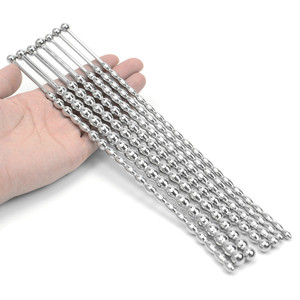 無料のカスタムボックス-ステンレス鋼の長いサイズの直径5/6/7/8/9/10 Mm男性のurethralペニスプラグ拡張器射精遅延大人のおもちゃの男 - Product Image 5