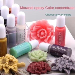 TIMESRUI colorant liquide opaque 24 couleurs 10ml résine époxy <span class=keywords><strong>UV</strong></span> Morandi Pigment colorant ensemble <span class=keywords><strong>Kit</strong></span> pour bricolage artisanat faisant projet Art peinture - Product Image 3