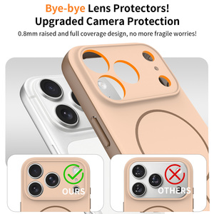 <span class=keywords><strong>Coque</strong></span> de téléphone antichoc à chargement sans fil en TPU+PC bicolore pour séries <span class=keywords><strong>12</strong></span>, 18 et S26, avec aimant fin de 2 mm d'épaisseur - Product Image 3
