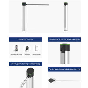 OEM ingresso e uscita barriera Speed Gate cilindrico a goccia braccio tornello per controllo di accesso sistemi di sicurezza - Product Image 5