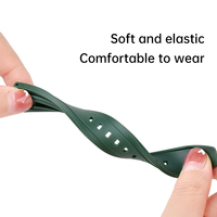 Bracelet de remplacement en TPU souple de luxe avec fermoir anti-perte sécurisé, confortable et sportif pour Mi Smart Band 10/9/8