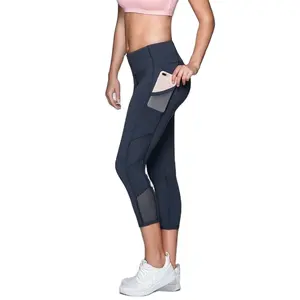 Alibaba gold supplier 7/8 tights sexy mesh ladies fitness yoga wear