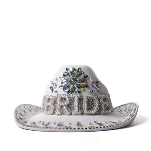 Sombrero de Capitán con Lentejuelas y Pedrería, Estilo Marinero <span class=keywords><strong>Militar</strong></span> Brillante, para Despedida de Soltera, <span class=keywords><strong>Accesorios</strong></span> para Mujer - Product Image 5