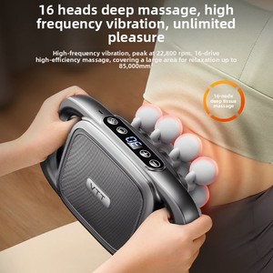 Pistola de Masaje Fascial Personalizada de 16 Cabezales ODM/OEM, Masajeador Multicabezales Recargable para Cintura y Piernas - Product Image 3