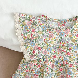 Yazlık Yenidoğan Bebek Prenses Tulumu Bebek Kız Kısa Kollu Pamuklu Bebek Kıyafetleri - Product Image 6