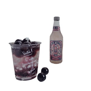 Creative Simulated Grape Sparkling Water Scented Candle High‑Appearance Glass <b>Cup</b> Drink Shape Home Table Decor Gift - Product Image 6