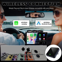 Convertisseur Android Auto CP030 2 en 1 Wifi Plug and Play, dongle audio vidéo USB pour voiture, adaptateur CarPlay filaire vers sans fil pour iPhone