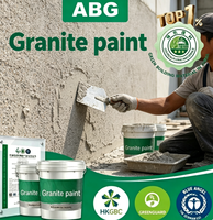 Peinture acrylique anti-carbonisation résistante à l'usure, revêtement simulant la pierre pour les projets de murs de soutènement en béton extérieur
