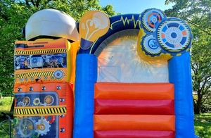 2024 Offre Spéciale extérieur robot multi-personnes château gonflable avec toboggan sauter robot rebond maison combo pour <span class=keywords><strong>la</strong></span> <span class=keywords><strong>location</strong></span> - Product Image 5