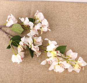 ดอกเฟื่องฟ้าปลอม 2 กิ่ง สำหรับตกแต่งบ้าน งานแต่งงาน ของตกแต่ง ดอกไม้ประดิษฐ์จากผ้า ขายส่ง - Product Image 4