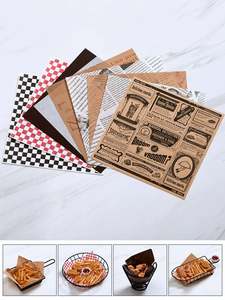 Wholesale Greaseproof Environmental Friendly Custom Wax <b>Paper</b> Food Packaging for Restaurants and <b>Burger</b> <b>Wrapping</b> - Product Image 2