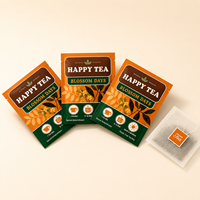 Sachets de thé personnalisés imprimés avec matériau biodégradable, sachets filtrants pyramidaux, sachets de thé vides, emballage OEM