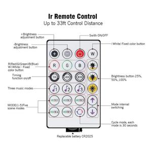 Dây Đèn Bằng Da Màu Xanh Đậm 5M, Dây Đèn Thần Kỳ, Điều Khiển Từ Xa Bằng Hồng Ngoại, 5V USB, Trang Trí Giáng Sinh - Product Image 6