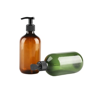 Có Sẵn Nắp Bơm 100/150/200/300/400/500ML Chai PET Chai Nhựa Màu Xanh Nâu Đen Trong Suốt Để Đóng Gói Dầu Gội - Product Image 2