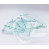 Coupe à la taille 4mm verre industriel trempé cascade de verre trempé verre incassable pour portes coulissantes