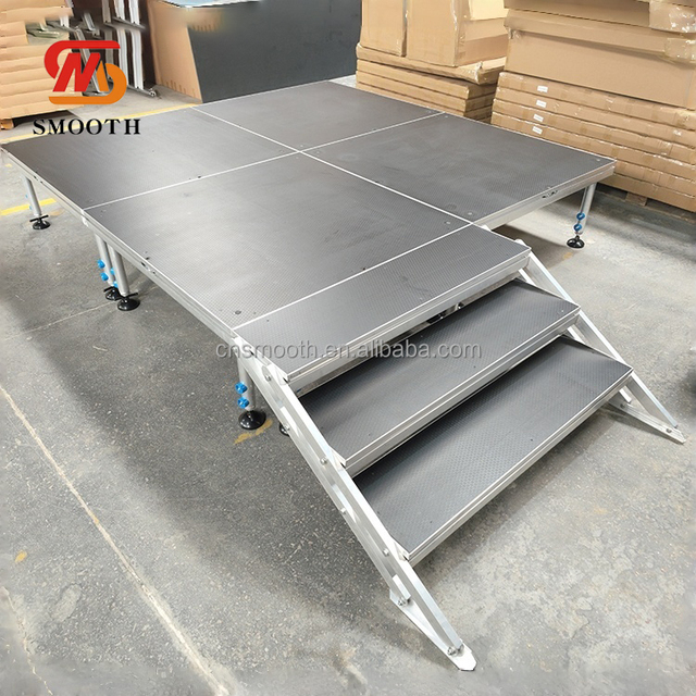 SMOOTH Outdoor Event Stage System Aluminum Alloy Modular Structure Quick Installation Portable Stage Platform for Wedding
