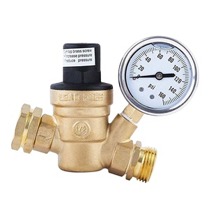 Régulateur de pression d'eau 1/2 pouce avec jauge pour camping-car, plage de pression 0-160PSI / 0-11Bar - Product Image 2