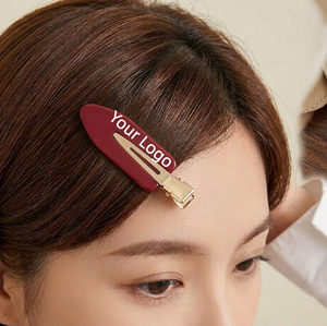 Qianjin Pinces à <span class=keywords><strong>Cheveux</strong></span> en Acétate sans Plis à Logo Personnalisé Barrettes de Luxe Antidérapantes avec Pince Métallique Fournisseur d'Usine - Product Image 2