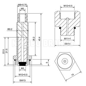 3/<span class=keywords><strong>2</strong></span> Wege normaler weise geschlossenes Magnetventil <span class=keywords><strong>Pilot</strong></span> Operator Anker baugruppe Kolben rohr und magnetischer Eisenkern - Product Image 5