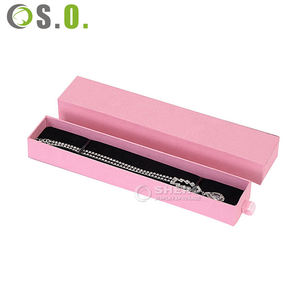 Factory Manufacturer Pink Paper Jewelry Box Custom Size <b>Ring</b> Box with Logo Bracelet Box Necklace Box - Product Image 2
