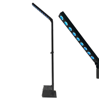Projecteur mural de banquet TV RGBWA+UV, éclairage de scène sans fil DMX sur mât, batterie intégrée, 9x10W, pour table de buffet