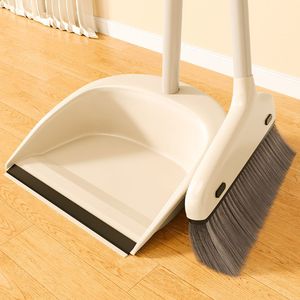 Broom Set Soft Bristles Plastic Lightweight Dustpan <b>Floor</b> <b>Cleaning</b> Tool For Home Use - Product Image 2