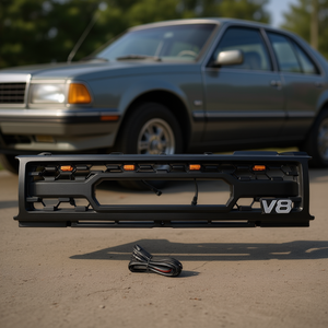 Parrilla Delantera Negra con Luces LED D0100HPLIMG para Modelos 1987-1989 - Product Image 2