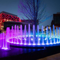 Fuente de Piso con Ritmo Personalizado, Fuente Musical con Agua Danzante, Fuente Interactiva para Parques Temáticos, Hoteles y Parques