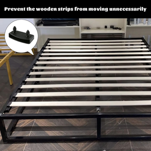 <span class=keywords><strong>Sommier</strong></span> de lit en métal avec <span class=keywords><strong>lattes</strong></span> en bois, support robuste, taille et style personnalisables, vente en gros OEM pour hôtels et détaillants. - Product Image 5