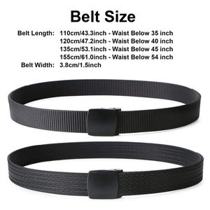 Nylon Tactical <b>Men</b> <b>Belt</b> Webbing Canvas Outdoor Web <b>Belt</b> with Plastic Buckle Duty Quick-Release Work <b>Belts</b> for <b>Men</b> - Product Image 2