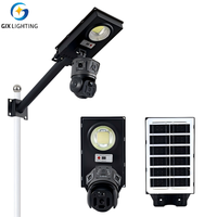 Lampadaire solaire 100W GJX-GH129-100W avec caméra sans fil multi-lentilles, stockage sur carte mémoire 4G CN GUA
