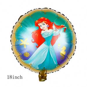 Globos Redondos de Papel de Aluminio de 18 Pulgadas con Diseño de <span class=keywords><strong>Princesa</strong></span>, Decoración para Fiestas de Cumpleaños de <span class=keywords><strong>Princesa</strong></span> - Product Image 4