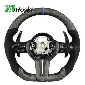 Volante de Fibra de Carbono Mate Personalizado con Agarre de Microfibra para BMW X3 X5 F10 F30 F80 <span class=keywords><strong>M2</strong></span> M3 M4 M5 <span class=keywords><strong>240i</strong></span> 440i 540i - Product Image 1